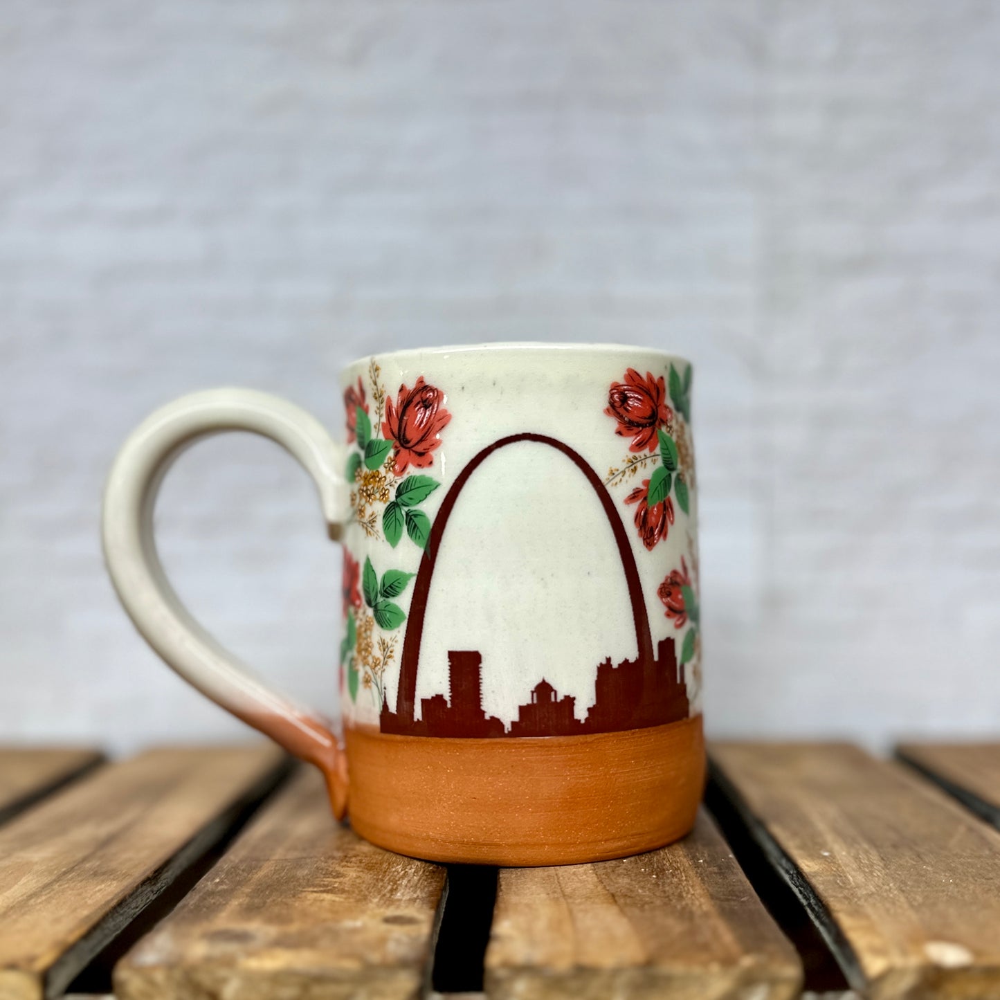 Arch Mug with Florals